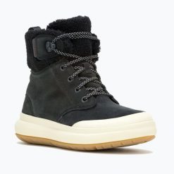 Buty damskie Merrell Marquette Thermo Lace Wp. Czarne trekkingi Merrell, trekkingowe. Za 599.99 zł.