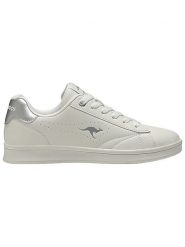 Kangaroos Sneakersy "K-Ten Adore" w kolorze srebrno-białym rozmiar: 37. Białe trampki KangaROOS, bez wzorów, bez zapięcia. Za 120.95 zł.