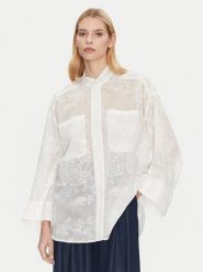 Munthe Koszula Fortunato 251104025135 Biały Relaxed Fit. Białe koszule Munthe, bez wzorów, z syntetyku, bez kołnierzyka, bez ramiączek. Za 619.99 zł.