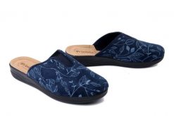INBLU CF-49 004 granatowy, kapcie damskie. Niebieskie obuwie domowe Inblu, bez wzorów, bez zapięcia. Za 68.99 zł.