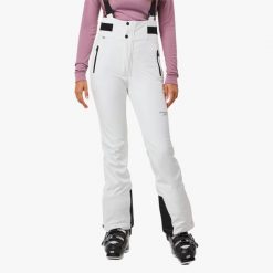 Spodnie narciarskie damskie Swedemount Vail Softshell Bib Pants wodoodporne. Białe spodnie narciarskie SWEDEMOUNT, bez wzorów, z softshellu, narciarskie. W wyprzedaży za 447.00 zł.