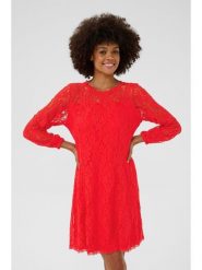 Cream Sukienka w kolorze czerwonym rozmiar: M. Czerwone sukienki Cream, m, bez wzorów, z koronki, bez kołnierzyka, bez ramiączek, mini. Za 173.99 zł.