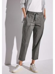 Street One Bojówki w kolorze szarym rozmiar: 42/L28. Szare spodnie materiałowe Street One, l, bez wzorów, z materiału. Za 169.67 zł.