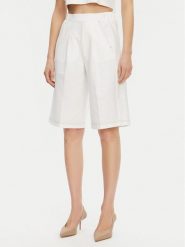 Max Mara Leisure Szorty materiałowe Texas 2516781027650 Biały Regular Fit. Białe szorty Max Mara Leisure, bez wzorów, z bawełny. Za 489.99 zł.