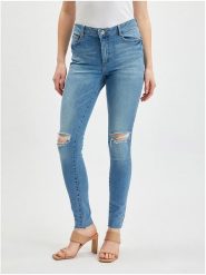 Orsay Dżinsy - Skinny fit - w kolorze błękitnym rozmiar: 38. Niebieskie jeansy Orsay, bez wzorów, z podwyższonym stanem. Za 48.28 zł.