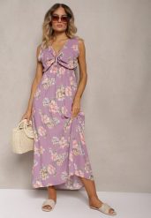 Różowa Sukienka Anethe. Czerwone sukienki Renee, l, bez wzorów, eleganckie, bez kołnierzyka, bez ramiączek, maxi. W wyprzedaży za 48.74 zł.