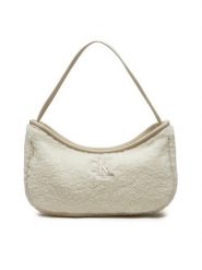 Calvin Klein Jeans Torebka Teddy IU0IU00634 Écru. Torebki klasyczne Calvin Klein Jeans, bez wzorów, z jeansu, bez dodatków. Za 239.99 zł.