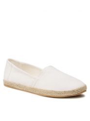 Jenny Fairy Espadryle WS140702-X Biały. Białe espadryle Jenny Fairy, bez wzorów, z materiału, bez obcasa, bez zapięcia. Za 89.99 zł.