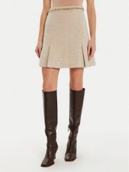 Marciano Guess Spódnica mini Helene 4BGD08 7186A Beżowy Regular Fit. Brązowe spódnice Marciano Guess, z aplikacjami, z syntetyku, mini. Za 419.99 zł.