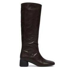 Kozaki Vagabond Shoemakers. Brązowe kozaki Vagabond Shoemakers, bez obcasa, na słupku, bez zapięcia. Za 1,129.00 zł.