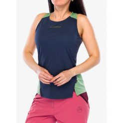 Top damski La Sportiva Traverse Tank. Niebieskie koszulki sportowe La Sportiva, bez wzorów, bez ramiączek. Za 182.99 zł.