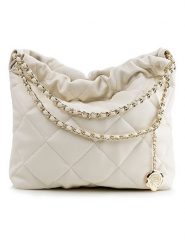 Vince Camuto Torebka "Milan" w kolorze kremowym - 36 x 16 x 11 cm rozmiar: onesize. Brązowe torby na ramię Vince Camuto, bez wzorów, z materiału, na ramię, pikowane, bez dodatków. Za 130.99 zł.