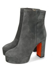 MELVIN & HAMILTON Skórzane botki "Belinda 2" w kolorze szarym rozmiar: 38. Szare botki Melvin & Hamilton, bez wzorów, bez obcasa, bez zapięcia. Za 608.99 zł.