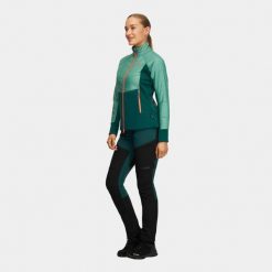Kurtka damska hybrydowa Alpinus Tofana oliwkowa Pro. Zielone kurtki narciarskie Alpinus, l, bez wzorów, z elastanu, bez kaptura, do biegania, Thinsulate. Za 399.00 zł.