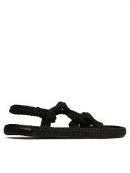 Bohonomad Sandały Bora Bora BOR.0020.WRS Czarny. Czarne sandały Bohonomad, bez wzorów, z materiału, bez obcasa, na płaskiej podeszwie, bez zapięcia. Za 349.99 zł.