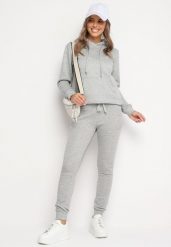Szare Spodnie Dresowe z Gumką w Pasie i Polarem Persayus. Szare spodnie dresowe Born2be, l, bez wzorów, z dresówki. Za 44.99 zł.