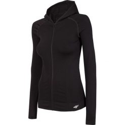 Bluza treningowa damska BLDF301 - głęboka czerń. Bluzy sportowe 4f. W wyprzedaży za 99.99 zł.
