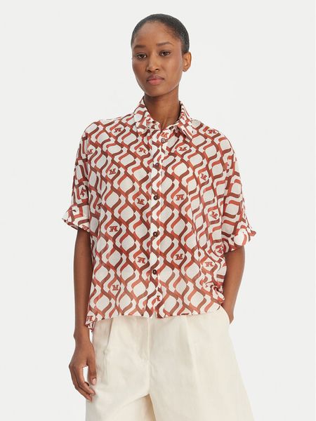 Max Mara Beachwear Koszula Ariete 2616111049 Kolorowy Regular Fit. Koszule Max Mara Beachwear, bez wzorów, z bawełny, bez kołnierzyka, bez ramiączek. Za 698.99 zł.