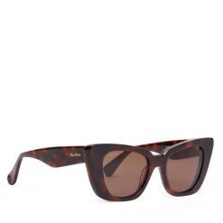 Okulary przeciwsłoneczne Max Mara. Brązowe okulary przeciwsłoneczne Max Mara, bez wzorów. Za 799.99 zł.