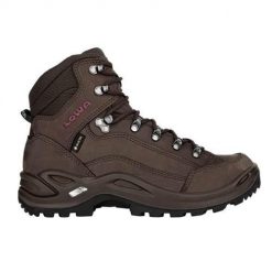 Buty trekkingowe damskie Lowa Renegade Mid Gtx. Brązowe trekkingi Lowa, z materiału, za kostkę, trekkingowe. Za 860.99 zł.