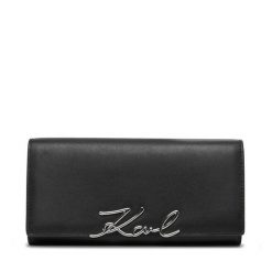Portfel KARL LAGERFELD. Czarne portfele KARL LAGERFELD, bez wzorów. Za 649.99 zł.