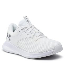 Buty na siłownię Under Armour. Białe obuwie sportowe Under Armour, bez zapięcia, na fitness i siłownię. Za 209.99 zł.