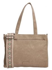 Beagles Torebka "Malaga" w kolorze beżowym - 31 x 24 x 10 cm rozmiar: onesize. Brązowe torby na ramię Beagles, bez wzorów, z materiału, na ramię, małe, bez dodatków. Za 127.05 zł.