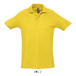 Polo Sol's Spring Ii. Żółte koszulki polo SOL'S, s, bez wzorów, z bawełny, bez kołnierzyka, bez ramiączek. Za 132.50 zł.