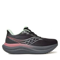 Buty do biegania Saucony. Czarne obuwie sportowe Saucony, bez zapięcia, do biegania. Za 829.99 zł.