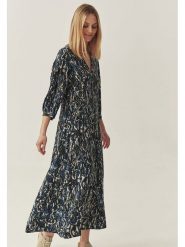 TATUUM Sukienka w kolorze granatowo-beżowym rozmiar: 46. Niebieskie sukienki Tatuum, bez wzorów, z wiskozy, bez kołnierzyka, bez ramiączek, maxi. Za 183.15 zł.