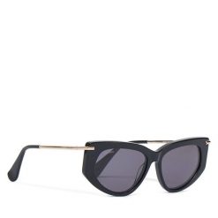Okulary przeciwsłoneczne Max Mara. Czarne okulary przeciwsłoneczne Max Mara, bez wzorów. Za 709.99 zł.