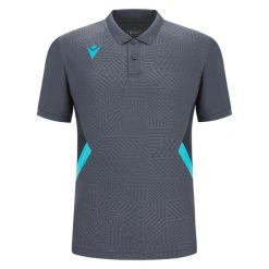 Polo Macron Rap. Niebieskie koszulki polo Macron, bez wzorów, bez kołnierzyka, bez ramiączek. Za 217.00 zł.