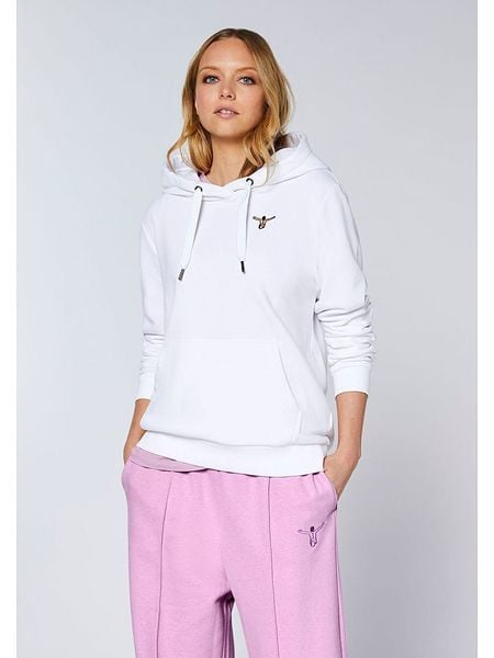 Chiemsee Bluza w kolorze białym rozmiar: S. Białe bluzy Chiemsee, s, bez wzorów, z bawełny, z kapturem. Za 164.95 zł.
