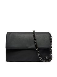 Calvin Klein Jeans Torebka Micro Mono Ew Flap25 Pu K60K611947 Czarny. Czarne torebki klasyczne Calvin Klein Jeans, bez wzorów, z jeansu, bez dodatków. Za 319.99 zł.