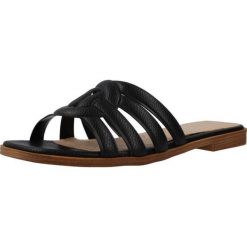 Sandały MTNG 59623M Czarny. Czarne sandały mtng, bez wzorów, z syntetyku, bez obcasa, bez zapięcia. Za 127.99 zł.