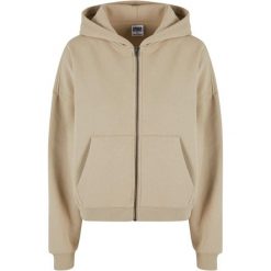 Damska bluza z kapturem zapinana na zamek Urban Classics. Brązowe bluzy Urban Classics, bez wzorów, z kapturem. Za 267.50 zł.