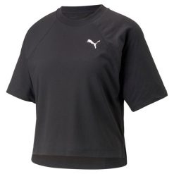 T-shirt z krótkim rękawem damski Puma MODERN SPORTS. Czarne t-shirty Puma, s, bez wzorów, z poliesteru, bez kołnierzyka, bez ramiączek. Za 239.99 zł.