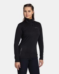 Bluza techniczna damska Kilpi MONTALE-W. Czarne bluzy sportowe Kilpi, bez wzorów, z materiału, bez kaptura. Za 165.00 zł.