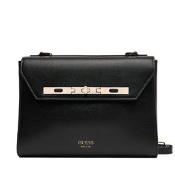 Torebka Guess. Czarne listonoszki Guess, z aplikacjami, bez dodatków. Za 1,699.00 zł.