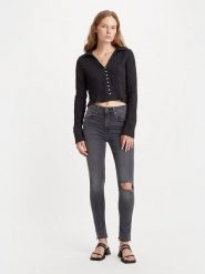 Levi´s Dżinsy "721" - Skinny fit - w kolorze szarym rozmiar: W29/L30. Szare jeansy l, z aplikacjami, z podwyższonym stanem. Za 162.87 zł.