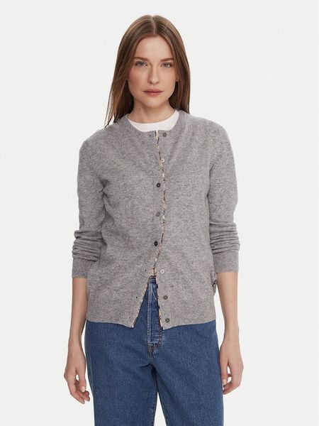 Barbour Kardigan LKN1076GY71 Szary Regular Fit. Szare kardigany Barbour, bez wzorów, z wełny. Za 509.99 zł.