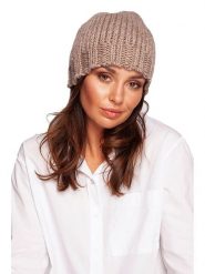 Be Wear Czapka w kolorze beżowym rozmiar: onesize. Brązowe czapki Be Wear, bez wzorów, z materiału. Za 86.99 zł.