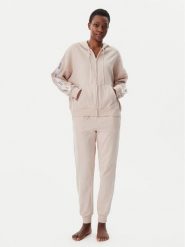 DKNY Piżama YI90040 Beżowy Relaxed Fit. Brązowe piżamy DKNY, bez wzorów, z syntetyku, bez ramiączek. Za 359.99 zł.