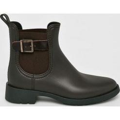 Marc O'Polo - Kalosze. Brązowe kalosze Marc O'Polo, bez wzorów, z materiału. W wyprzedaży za 269.90 zł.