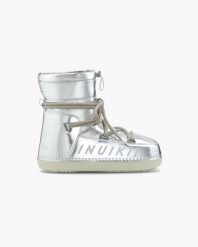 INUIKII MOUNTAIN METALLIC Śniegowce damskie. Szare trapery i śniegowce Inuikii, z gumy. Za 879.99 zł.