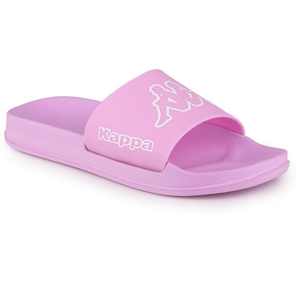 Klapki damskie sportowe Kappa KRUS. Białe klapki Kappa, bez wzorów, z materiału, bez obcasa. Za 59.00 zł.