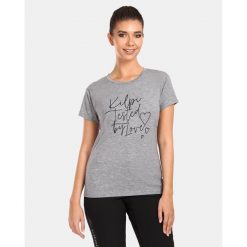 T-shirt damski Kilpi MOARE-W. Szare t-shirty Kilpi, l, bez wzorów, bez kołnierzyka, bez ramiączek. Za 138.03 zł.