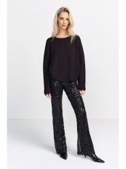 Rich & Royal Sweter w kolorze czarnym rozmiar: XL. Czarne swetry Rich & Royal, xl, bez wzorów, z wełny, bez ramiączek. Za 195.99 zł.