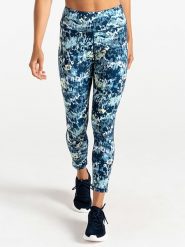 Dare 2b Legginsy sportowe "Influential II" w kolorze niebiesko-biało-żółtym rozmiar: 42. Białe legginsy Dare 2b, bez wzorów, z materiału, outdoorowe. Za 82.64 zł.