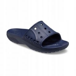 Klapki Dla Dorosłych Crocs Baya II Slide. Białe klapki Crocs, bez wzorów, z materiału, bez obcasa. Za 99.99 zł.